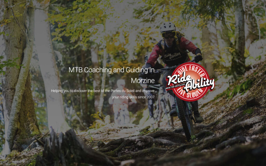 Mountain bikers exploring scenic trails in Morzine with Ride Ability, guided by experienced instructors through the French Alps.