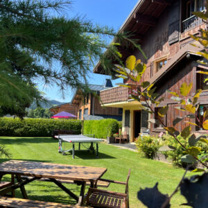Chalet Aventure’s prime location in Les Gets, just minutes from the bike lifts and mountain bike trails