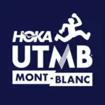 Runners competing in the UTMB ultra trail race in Chamonix, August 2025, with iconic Mont Blanc in the background